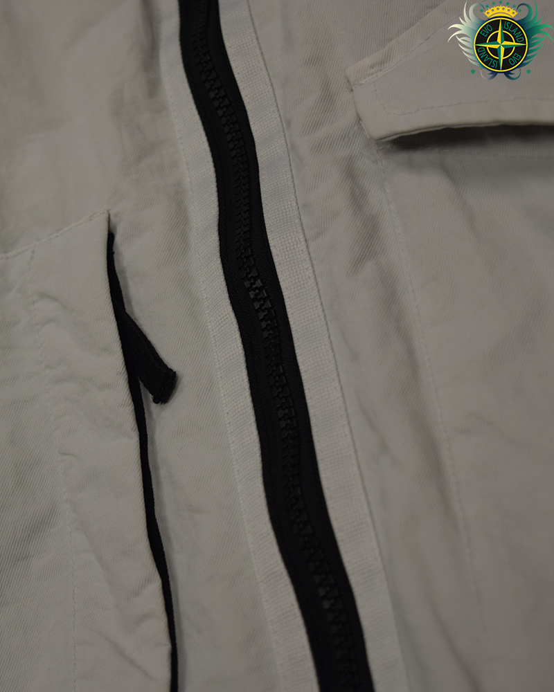 Stone Island Opaque Nylon Twill With primaloft-tc Light Grey - XXL