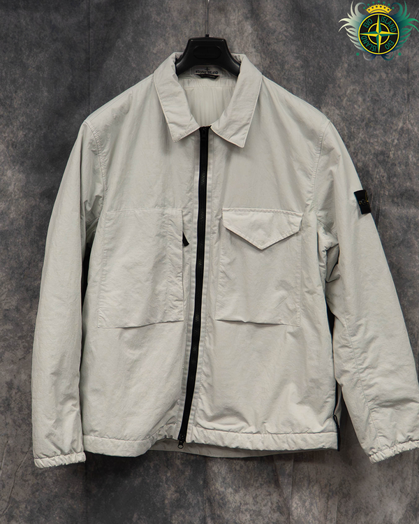 Stone Island Opaque Nylon Twill With primaloft-tc Light Grey - XXL