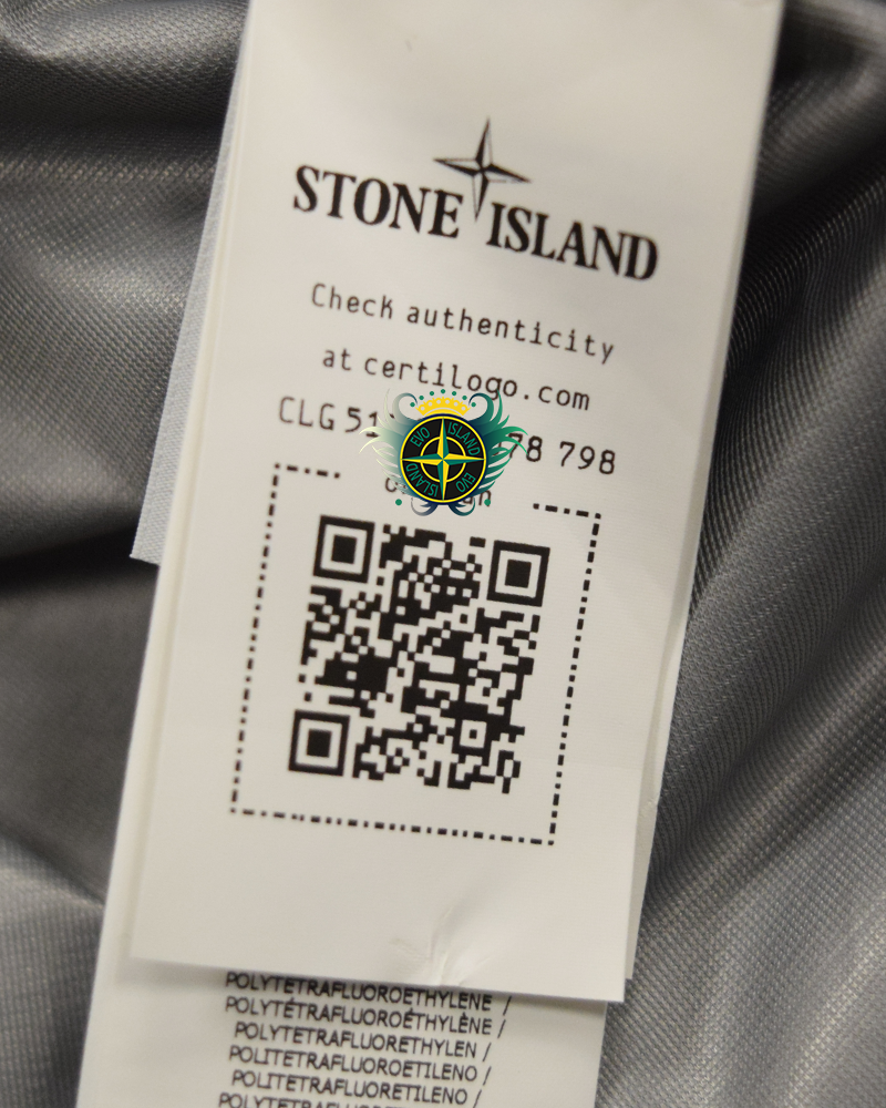Stone Island 3L Gore-tex Recycled Polyester marina Smock + Bag Black - L