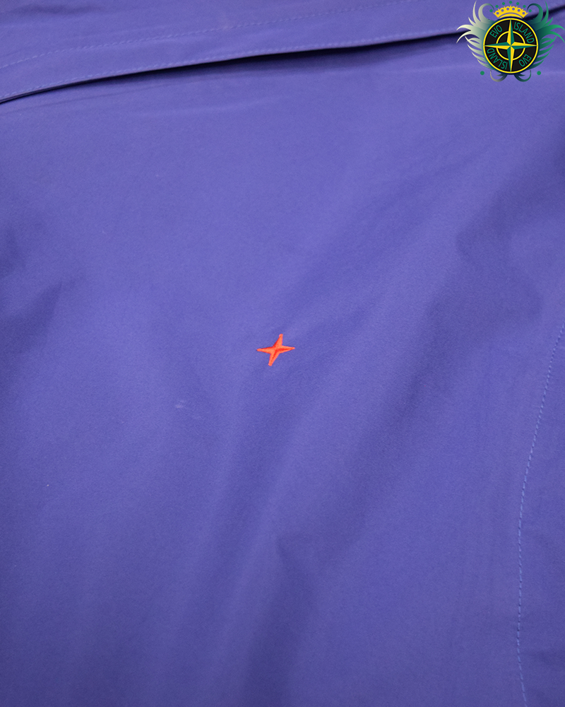 Stone Island 3L Gore-tex Recycled Polyester marina Smock + Bag Blue - L