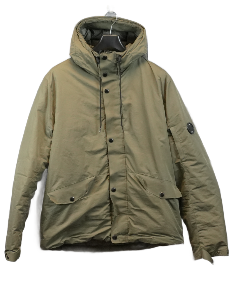 C.P Company Micro-m Down Jacket Green front view