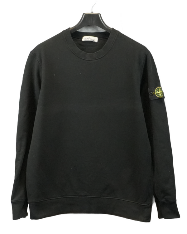 Stone Island Crewneck Sweater Black front view