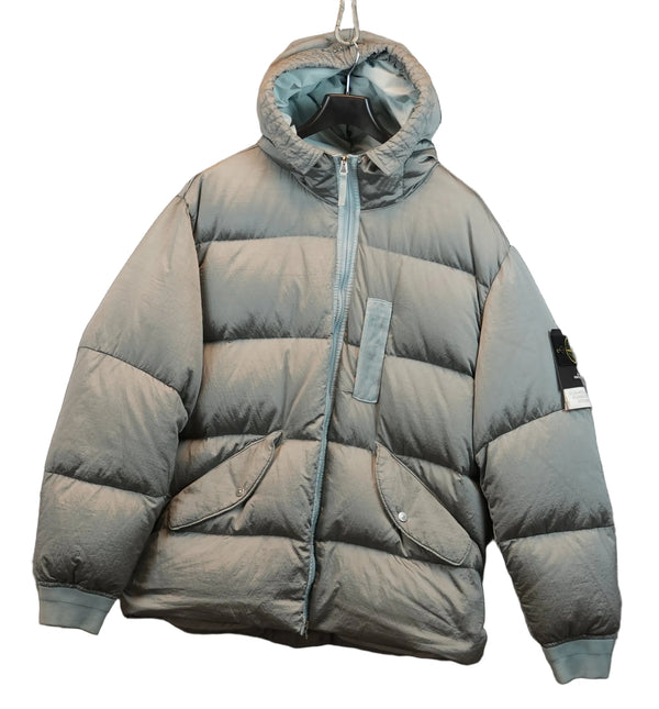 Stone Island Nylon Metal Watro-TC in Econyl® Regenerated Nylon Light Blue