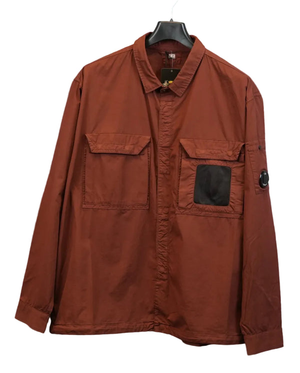 C.P Company Garbardine Lens Overshirt Brown - 3XL