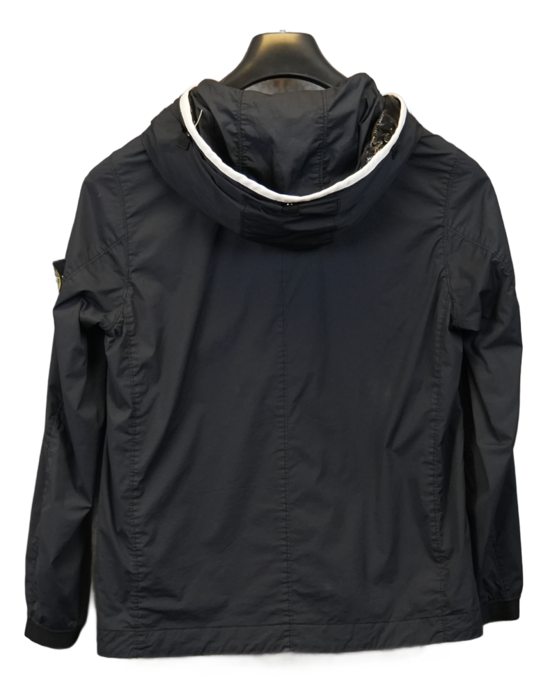 Stone Island kids skin touch jacket Black back view