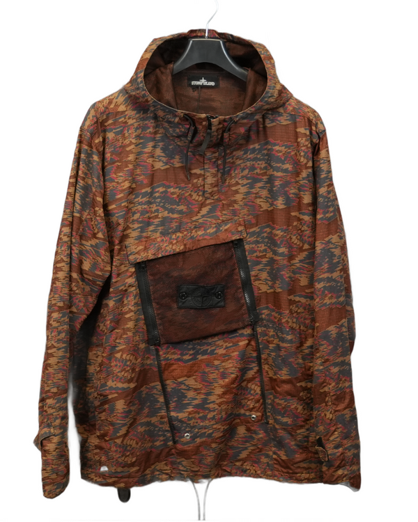 Stone Island Shadow Project DPM Ripstop Devore Camo Smock Brown Camo front view