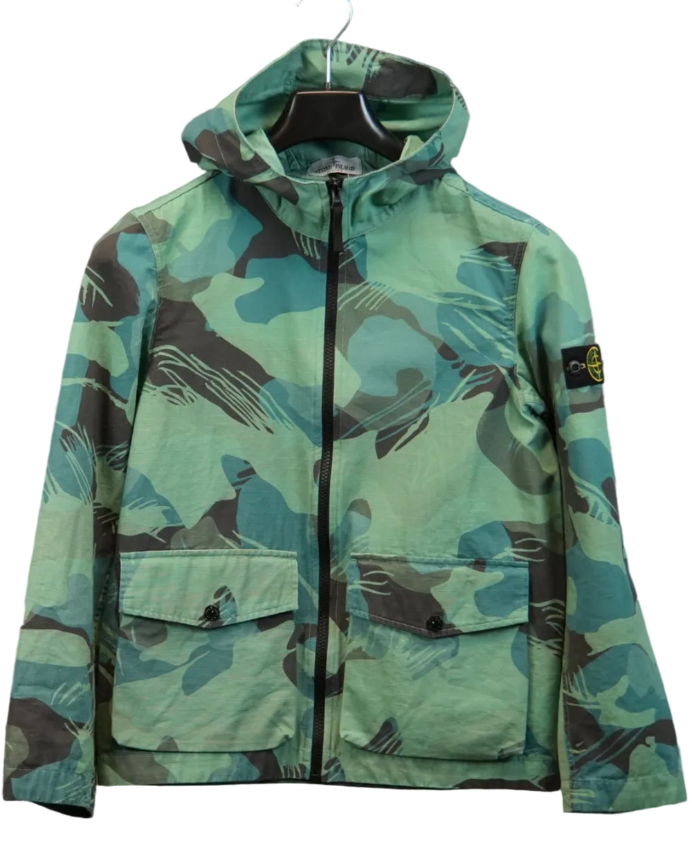 Stone Island Kids Jacket Green Camo