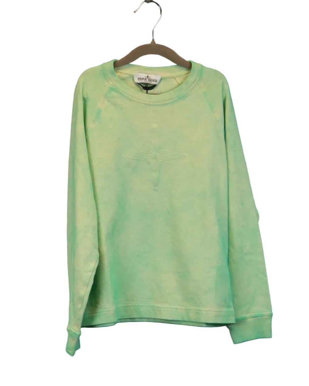 Stone Island Kids Dust Treatment Crewneck Sweatshirt Green