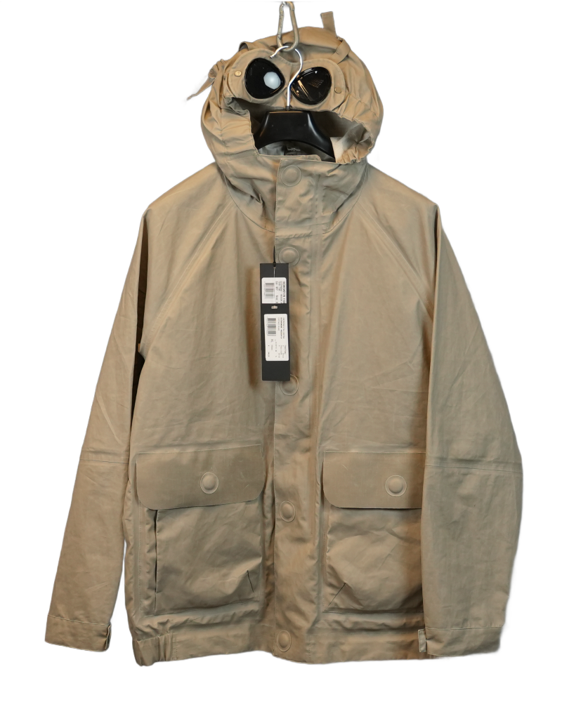 C.P. Company TOOB Two Goggle Jacket Beige front view