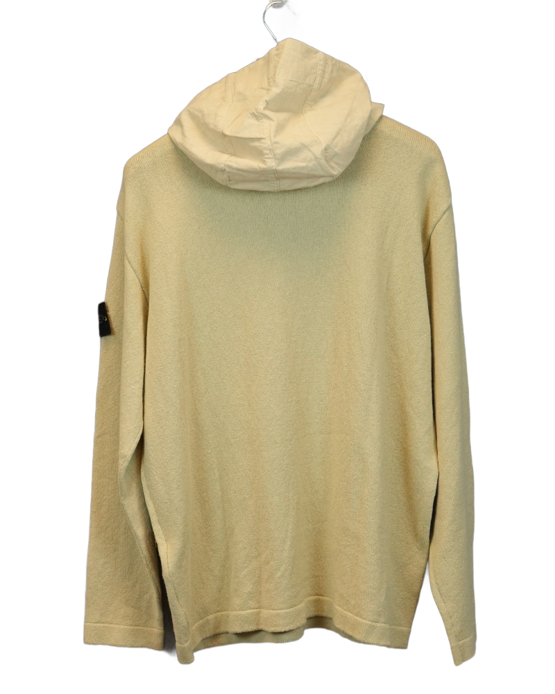 Stone Island Knit Smock Cream back view