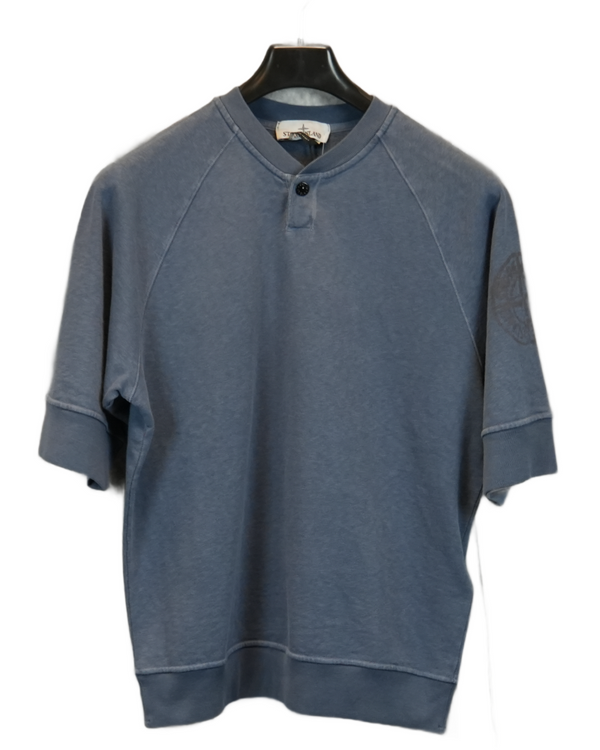 Stone Island Arm Logo T-Shirt Blue front view