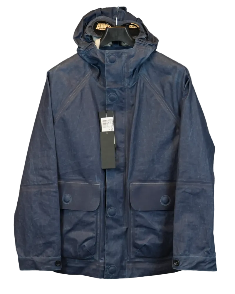 C.P. Company TOOB Two Goggle Jacket Blue front view