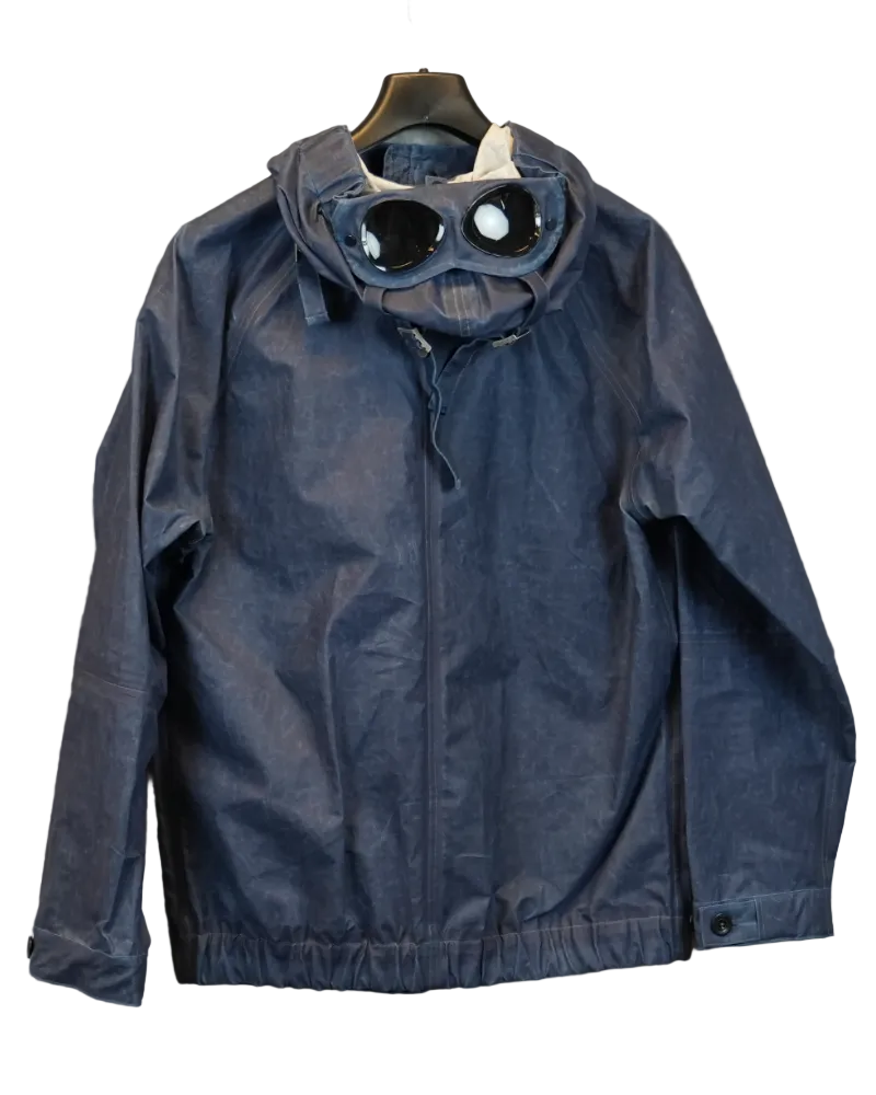 C.P. Company TOOB Two Goggle Jacket Blue back view