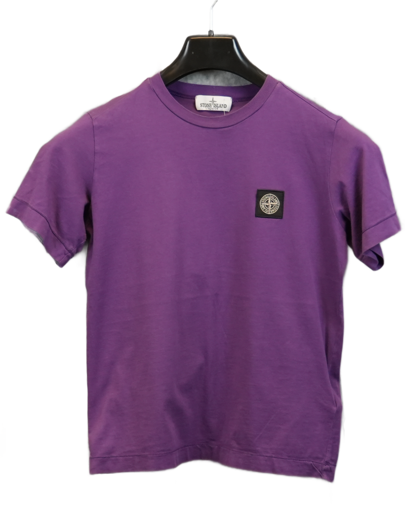 Stone Island Kids Patch Project T-Shirt Purple front view