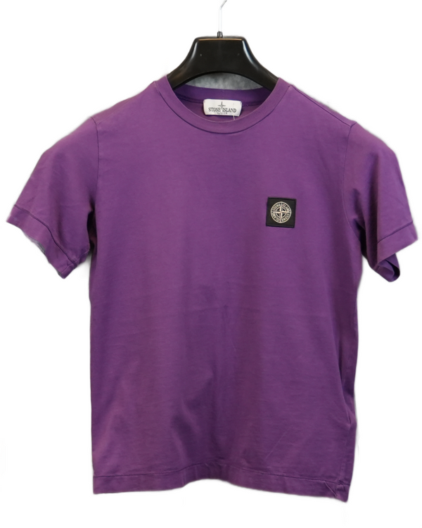 Stone Island Kids Patch Project T-Shirt Purple front view