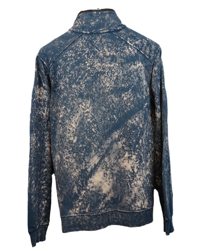 C.P. Company x Snowbeast Quarter Zip Lense Sweatshirt Teal back view