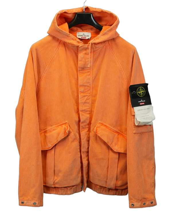stone island  X Supreme Cordyroy 500 Frost Orange front view