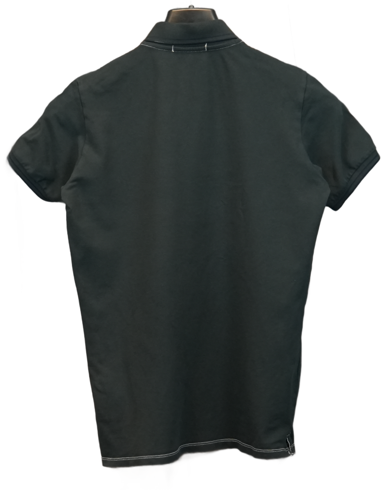 Stone Island kids Patch Project Polo Shirt Navy Blue back view