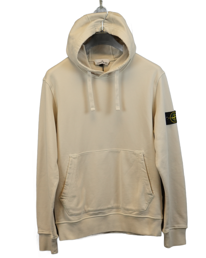 Stone Island Hoodie Cream front view