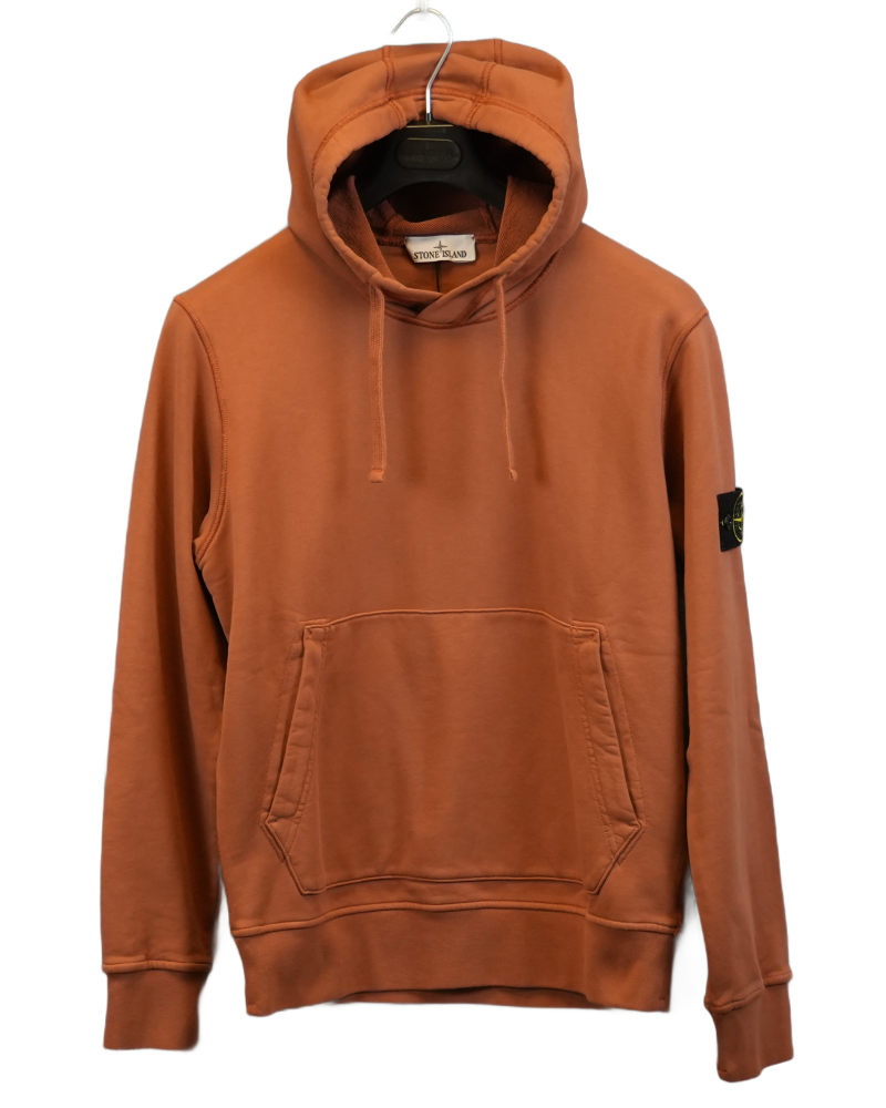 Stone Island Hoodie Orange front view
