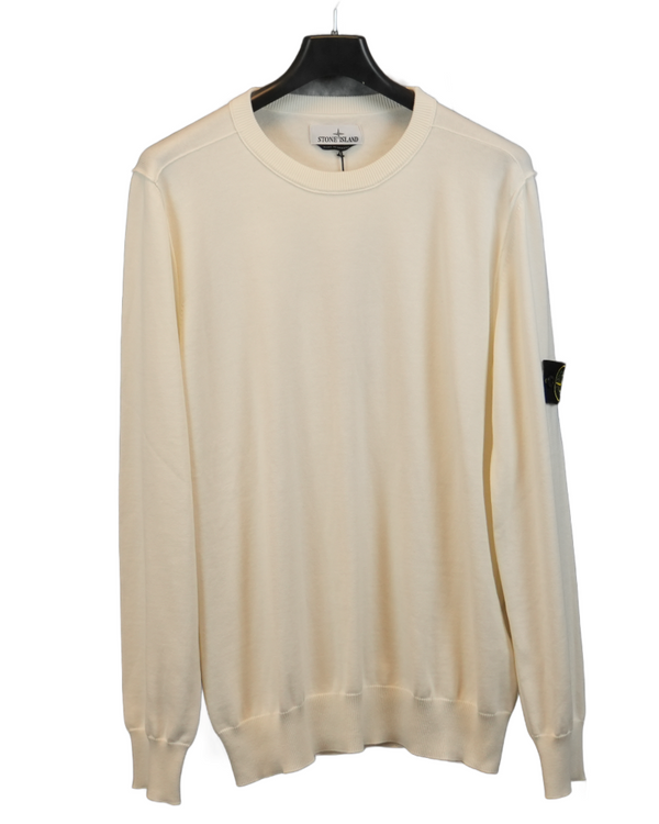 Stone Island Lightweight Knit white front view