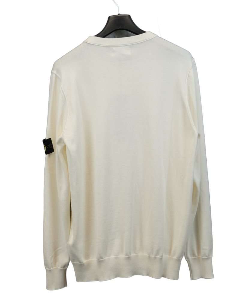 Stone Island Lightweight Knit white back view