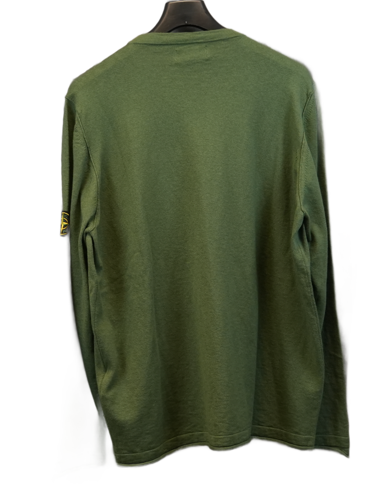 Stone Island Lightweight Knit green back view