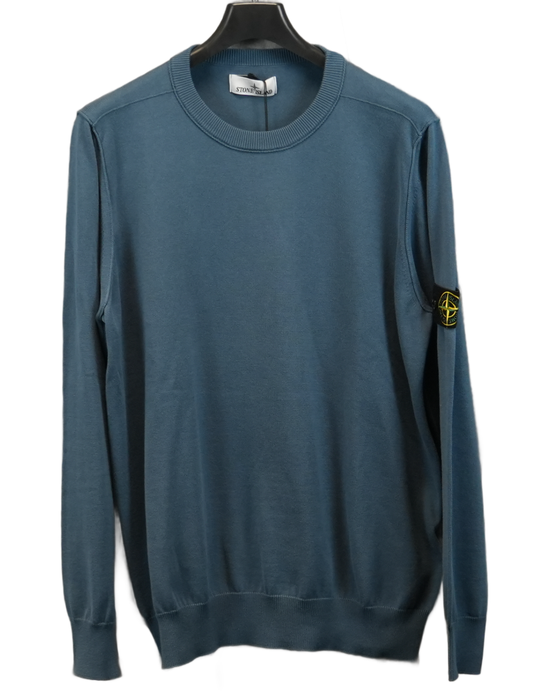 Stone Island Lightweight Knit dark blue front view