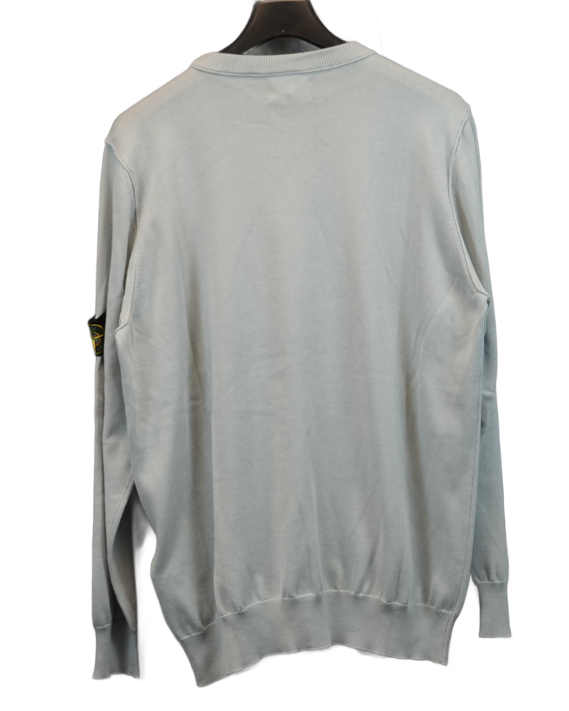 Stone Island Lightweight Knit light blue back view