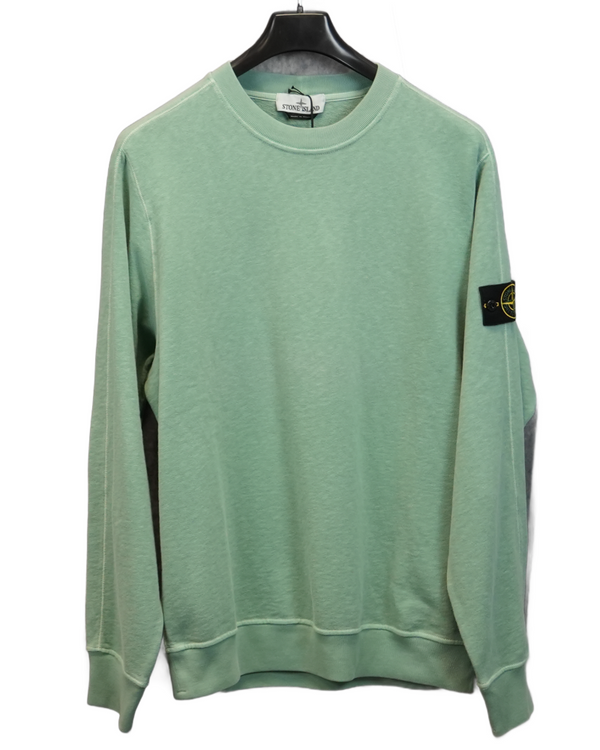 Stone Island Old Treatment Cotton Crewneck front view
