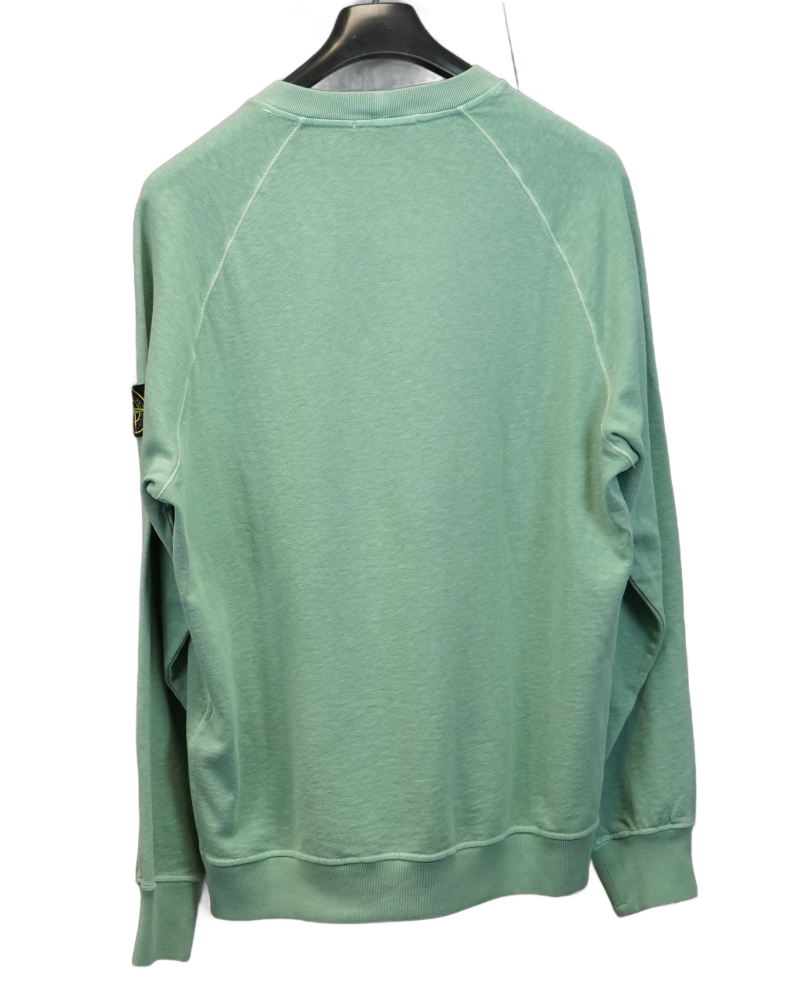 Stone Island Old Treatment Cotton Crewneck back view