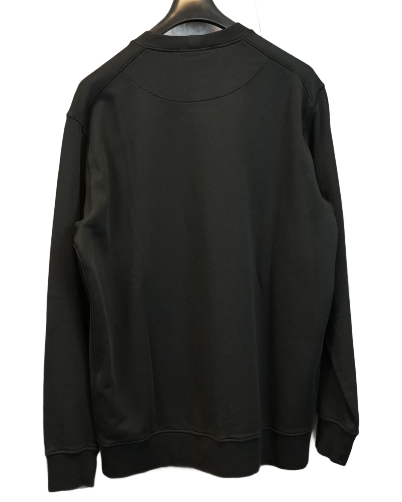 Stone Island Front Print Crewneck Black back view