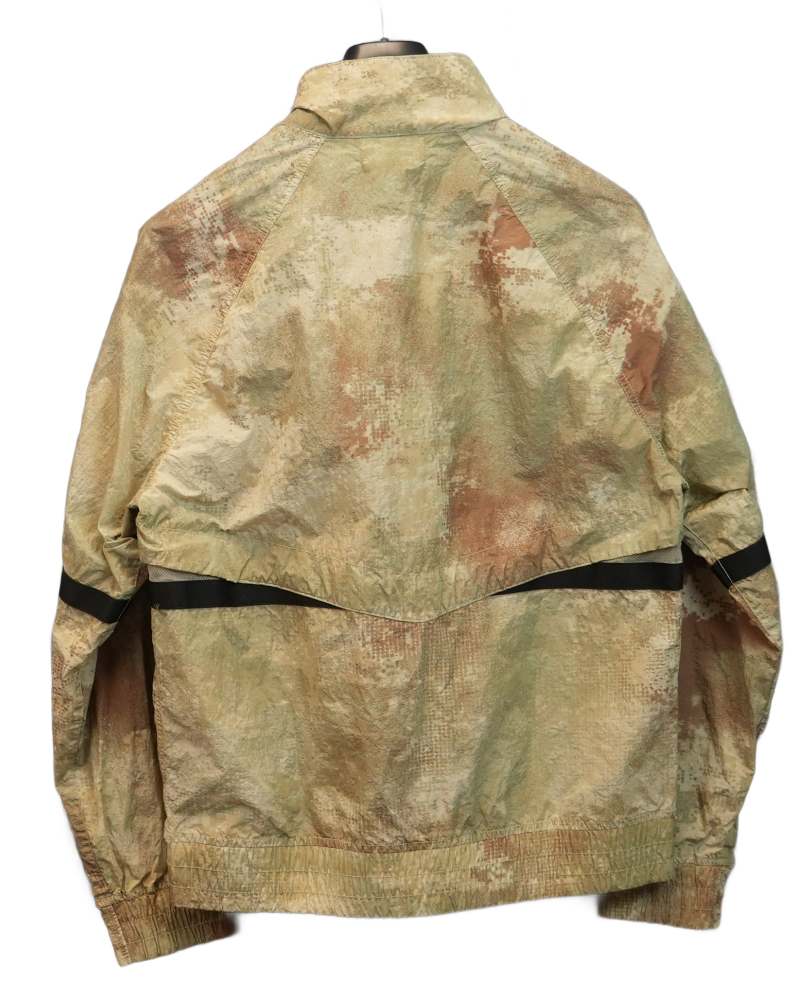 Stone Island Dissolving Grid Camo Jacket Beige back view