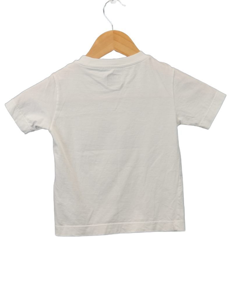 C.P Company Embroidered T-Shirt Junior white back view