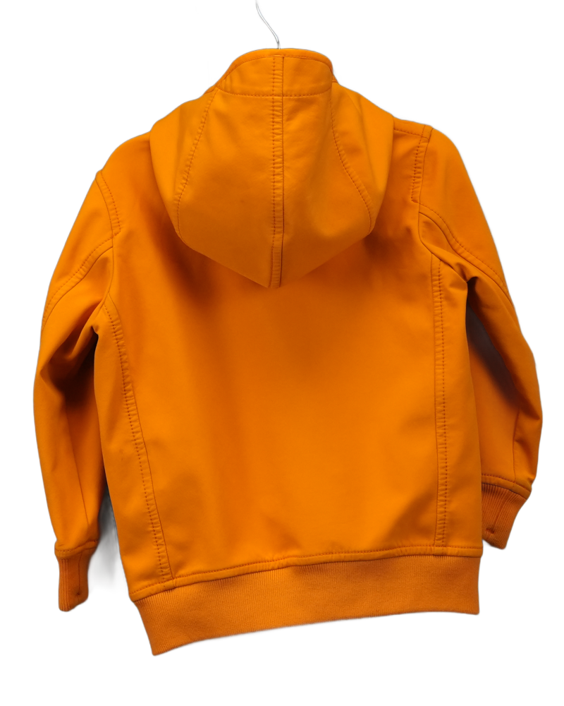 stone island soft shell junior  orange back view