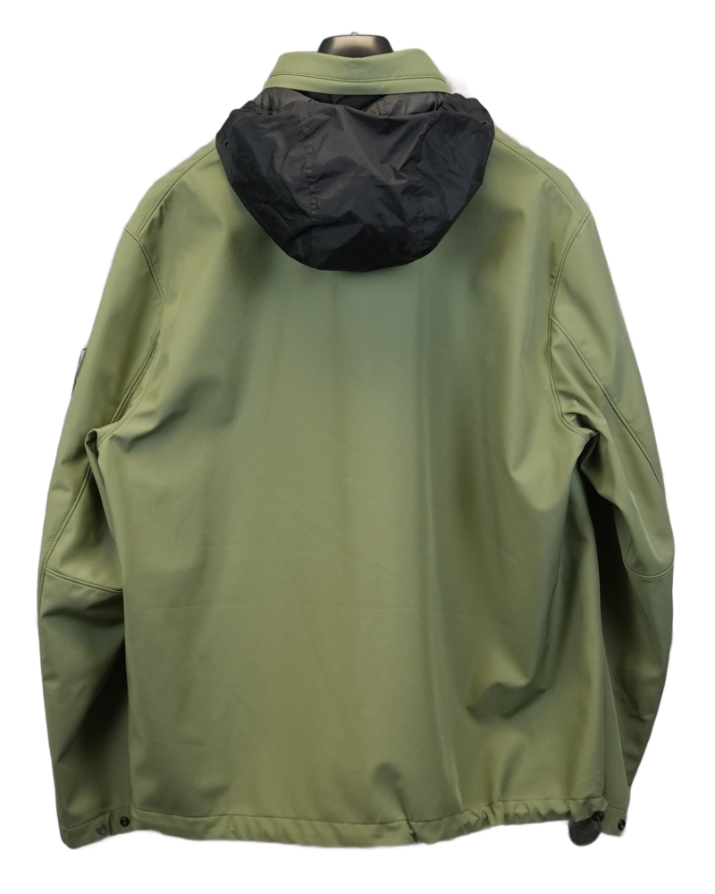 Stone Island Light Soft Shell R E-Dye Technology Green back view