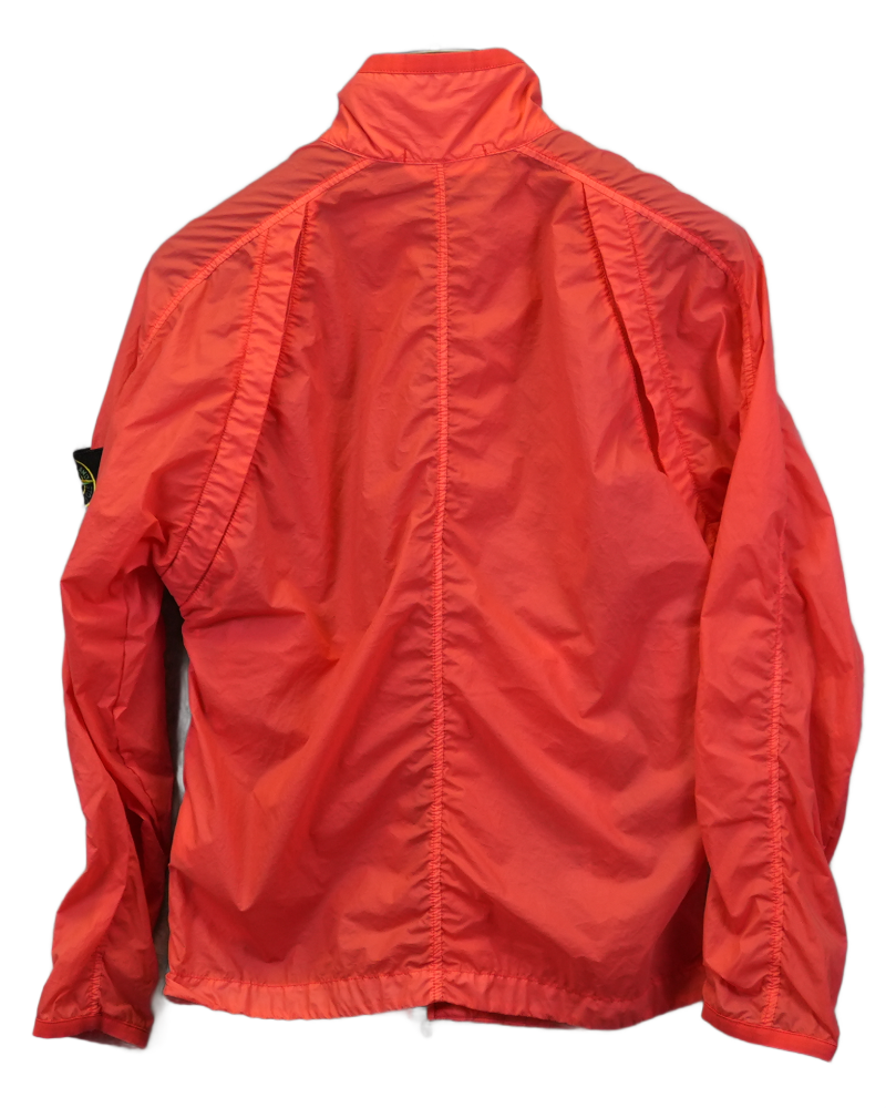 Stone Island Lamy Velour Jacket Red back view