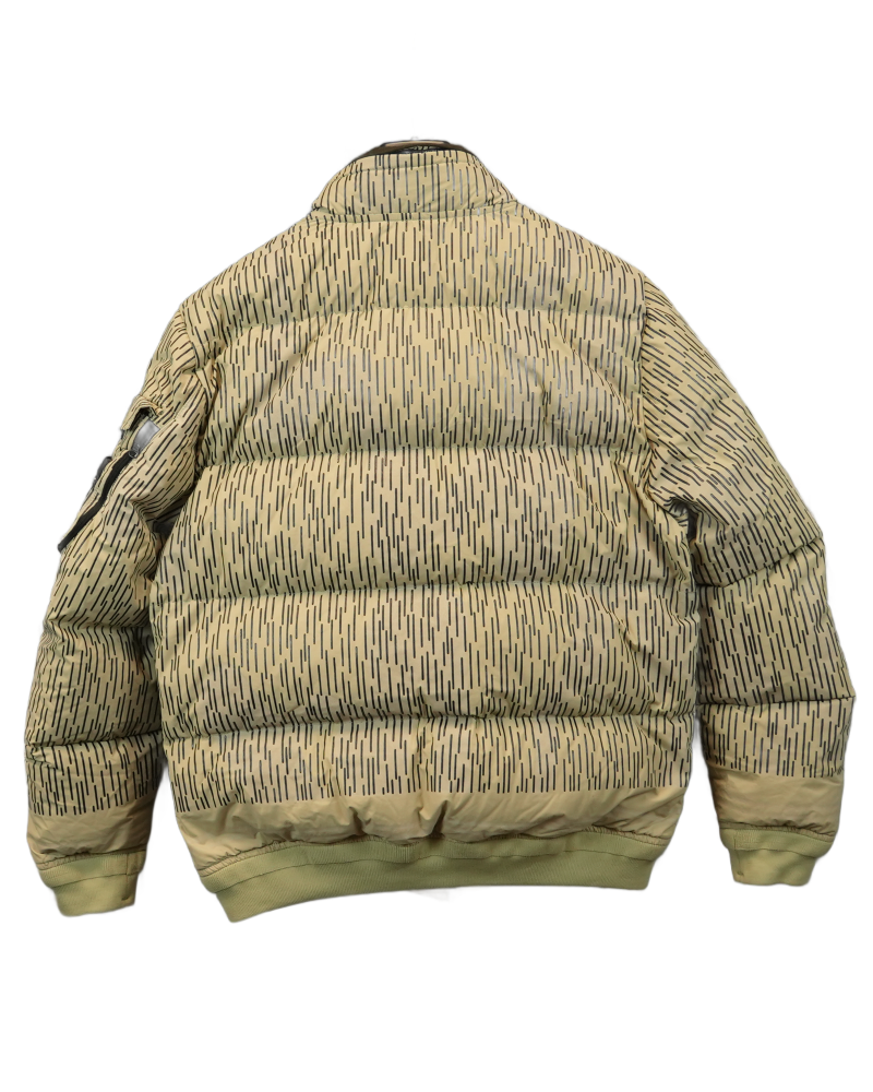 Stone Island Rain Camo Naslan Light Watro Reflective Down Bomber Jacket Camo back view