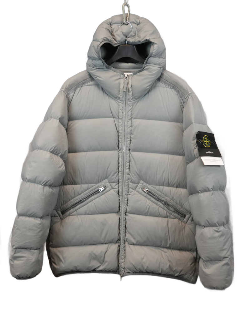 Stone Island Seemless Tunnel Nylon Down TC Grey front view