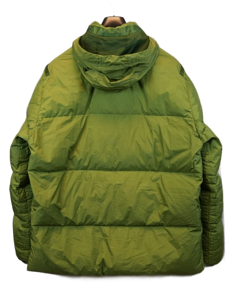 Stone Island Garment Down Crinkle Reps NY Down Green back view