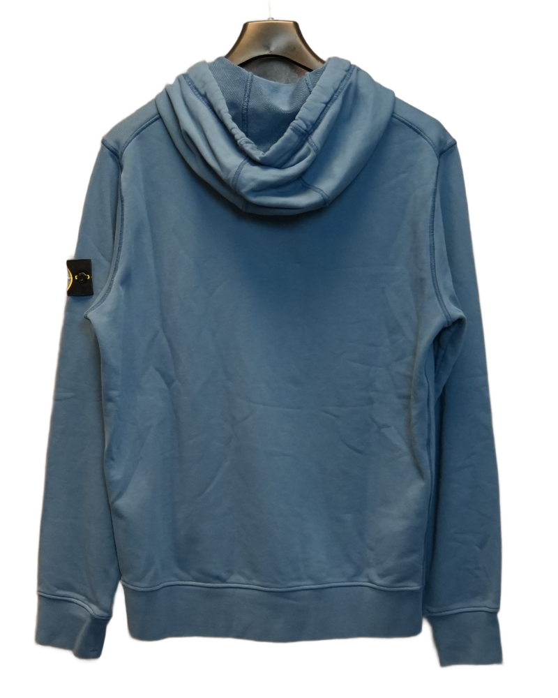 Stone Island Full Zip Hoodie Blue back view
