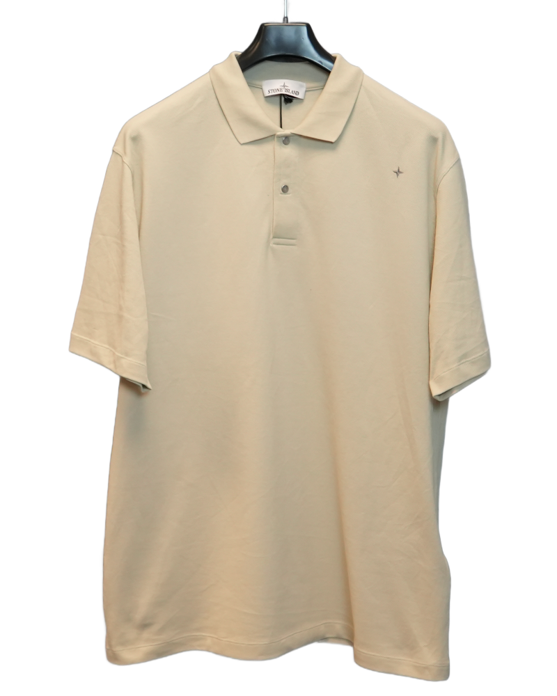 Stone Island Stellina Polo Shirt Cream front view