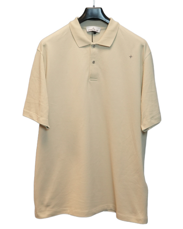 Stone Island Stellina Polo Shirt Cream front view