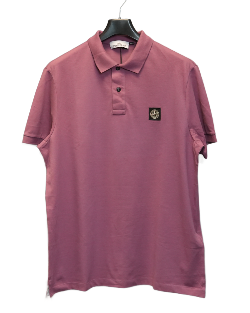 Stone Island Polo Shirt Purple front view