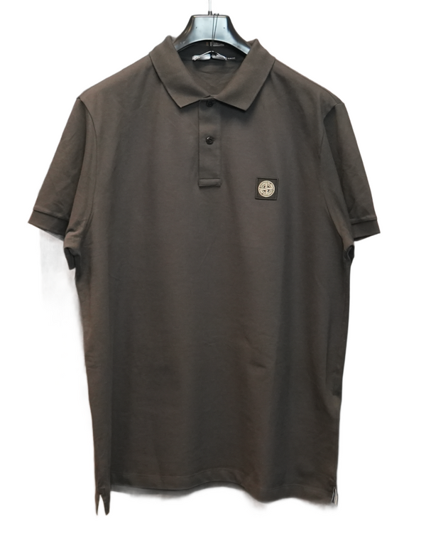 Stone Island Polo Shirt Grey front view