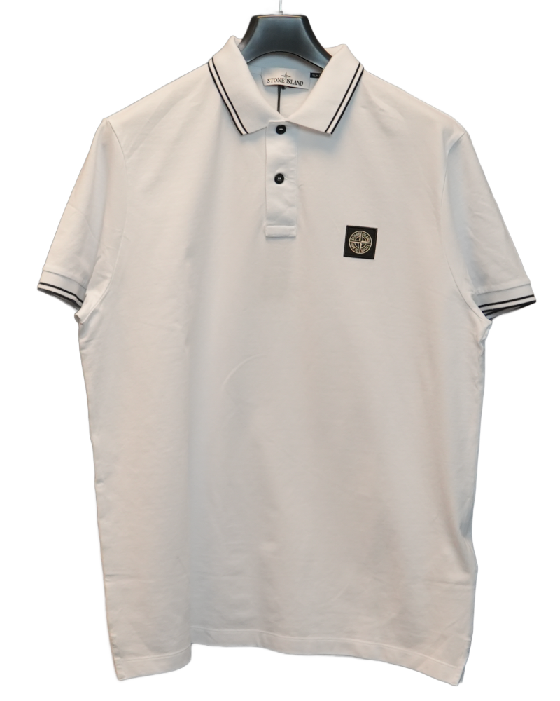 Stone Island Polo Shirt White front view