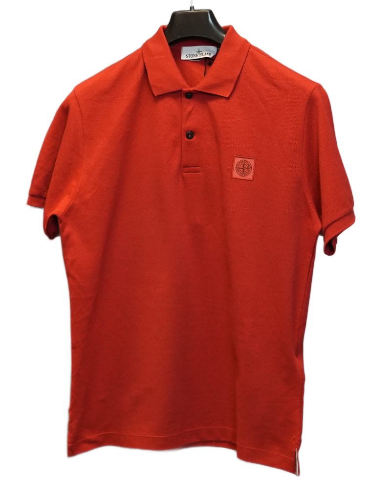 Stone Island Polo Shirt Red front view