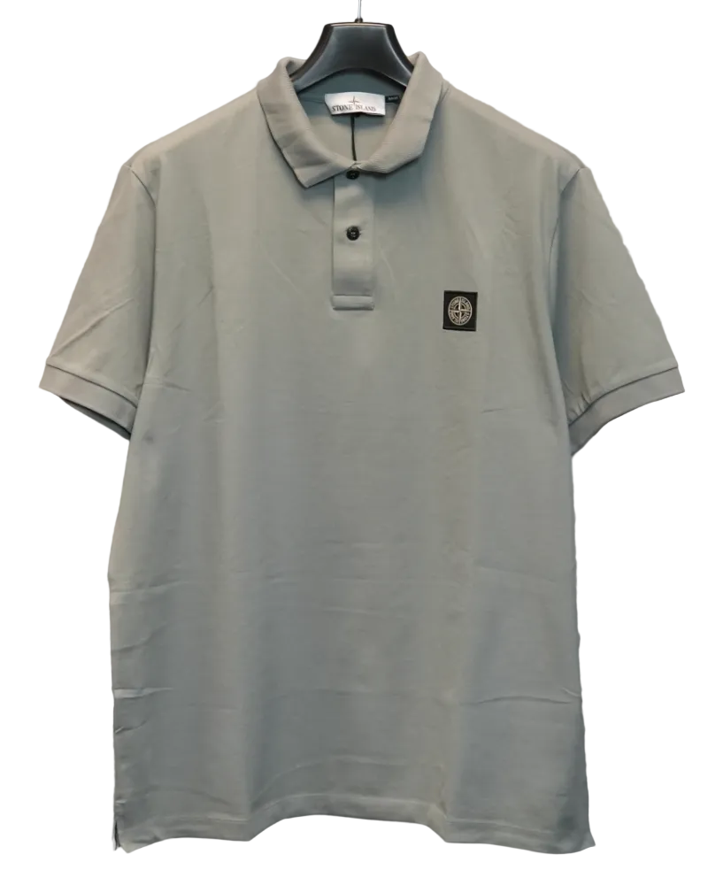 Stone Island Polo Shirt Grey front view