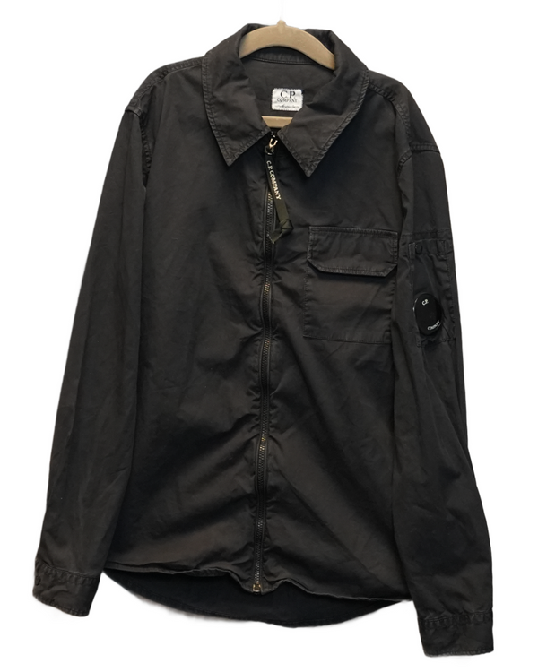 C.P Company Zip up Overshirt Navy front view