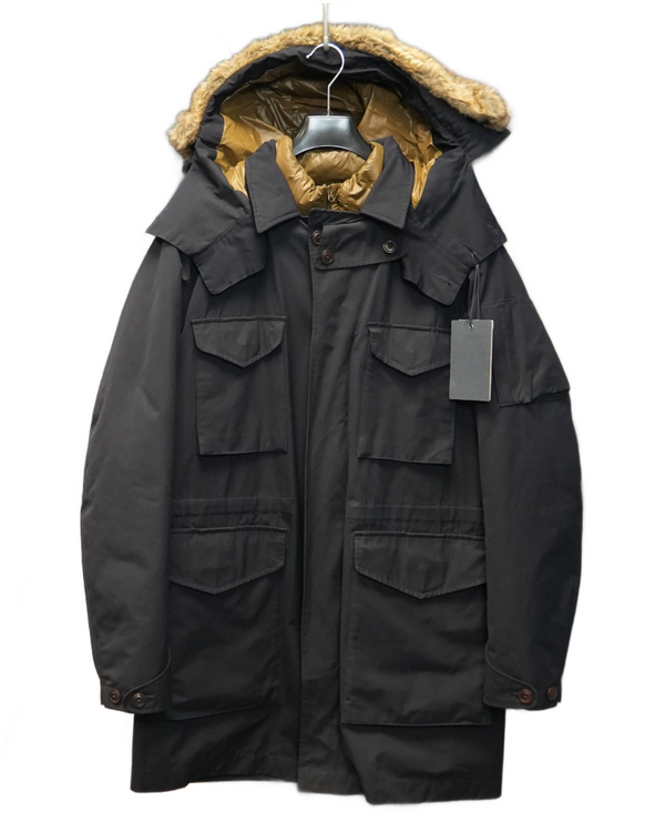 C.P Company Parka with Removable Down Liner Navy front view
